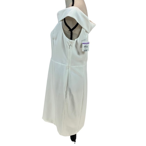 Sam Edelman Off The Shoulder Sleeveless Mini Dress - White - size 10 - Picture 4 of 7